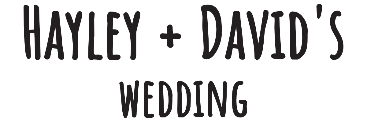 Hayley and David's wedding
